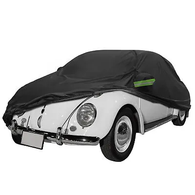 Waterproof SUV Car Cover For Volkswagen New Beetle 98-19 With Zipper Black • $44.49