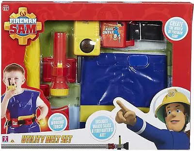 £21.89 • Buy NEW Fireman Sam Utility Belt Dress Up Costume Set 
