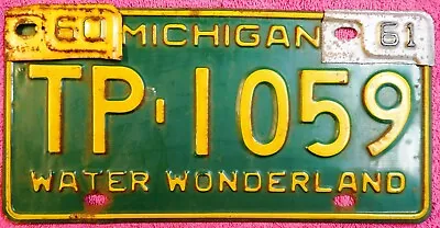 1959/60/61 Michigan License Plate TP1059 • $21.99