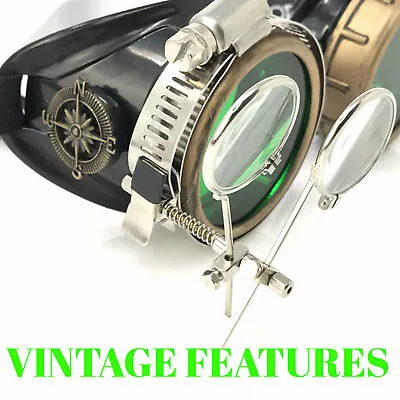 Vintage Victorian Steampunk Costume Goggles Cosplay Glasses • $24.99