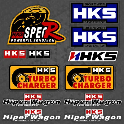 HKS Performance Auto Racing Car Sport Sticker Vinyl 3D Decal Stripes Logo Decor • $8.99