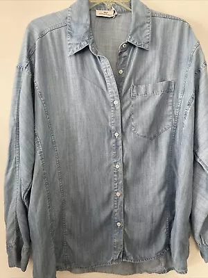 Vineyard Vines Denim Shirt Size 10 Womens Chambray( 98$) • $19.88