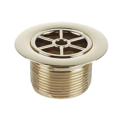 McAlpine Shower Waste Outlet And Grid - Gold Plated On Plastic 70mm Diameter X 3 • £15