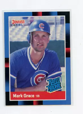 1988 Donruss Rated Rookie  # 40 Mark Grace  Chicago Cubs  • $1.59