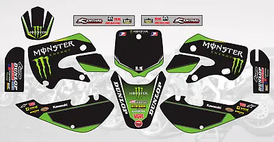 N 445 Mx Graphics Decals Stickers For Kawasaki Klx110 2000-2009 Kx65 2000-2023 • $79