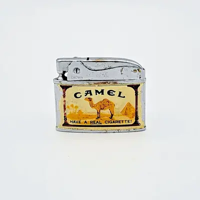 Vintage Camel Crown Lighter -  Have A Real Cigarette!  Advertising Made In Japan • $10.79