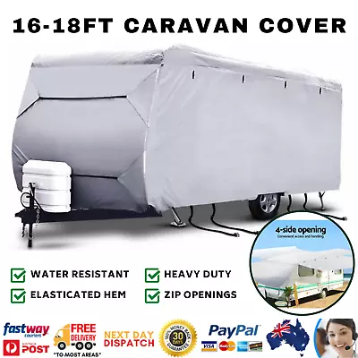 16-18FT Open Caravan Campervan Cover Straps Pop Top UV Waterproof Heavy Duty • $141.48