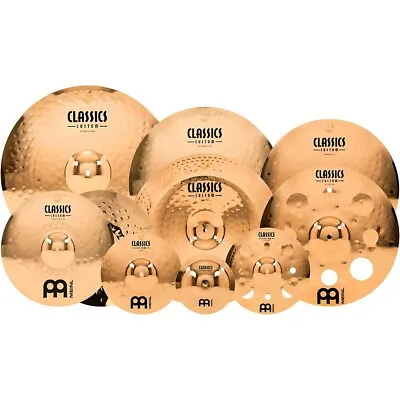 Meinl Classics Custom Triple Bonus Pack Cymbal Box Set 8 Bell 10 Splash 12 Trash • $1189.99