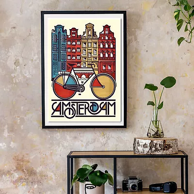 Cool Amsterdam Tourism Poster Print - Poster Wall Art Print - Free Shipping • $9.99