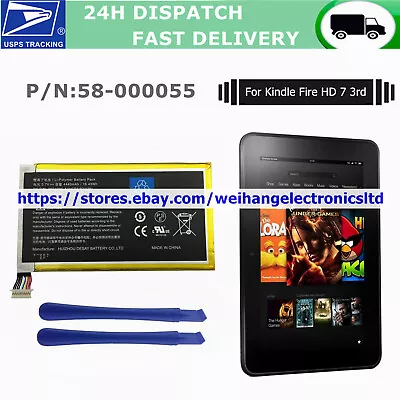 $7.88 • Buy New Battery 58-000055 For Amazon Kindle Fire HD 7 3rd Gen P48WVB4 26S1005