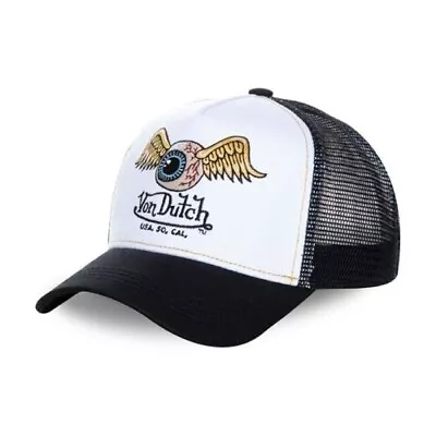 Von Dutch Eyes White/black Trucker Cap **brand New & In Stock** • $59.99