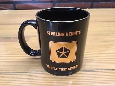 Vintage Mopar / Chrysler Coffee Mug Black & Gold Vehicle Test Center Look 👀 • $34.99