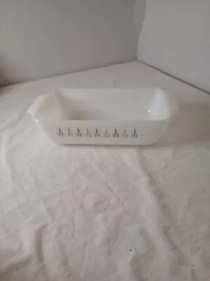 FIRE KING 1 Qt Loaf /Bread/Cake Baking Dish #441 WHITE Milk Glass ~Candle  Glow~ • $12.47