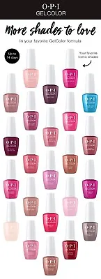 £9.95 • Buy OPI Gelcolor Soak Off Gel Nail Polish Includes Colours, Base & Top Coat 7.5/15ml