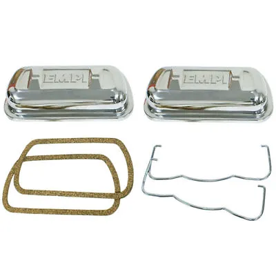 Vw Bug Stainless Steel Clip On Valve Covers Engine 1600cc-2275cc Pair • $82.95