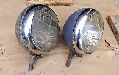 $425 • Buy 1935 1936 1937 Ford Truck HEADLIGHT ASSEMBLIES Original Pair 1/2 Ton Pickup 