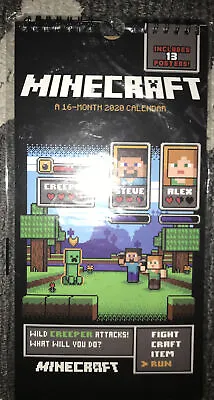 Minecraft 16 Month 2020 Calander. Includes 13 Posters • $16.67