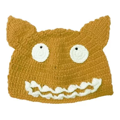 Handmade Wolf Ears Caps Devil Pussy Monster Teeth Beanie Knitted Hats • $6.99