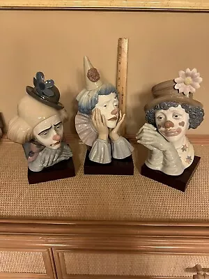 Lot Of 3 Clown Busts All In Pristine Condition • $599