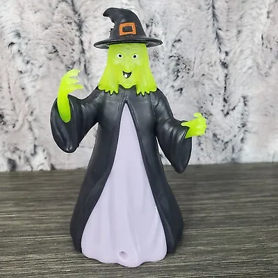 Halloween Witch Cackling Light Up Flash Motion Sensor Plastic Blow Mold 6  VIDEO • $14.95