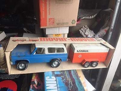 Nylint U-Haul Blue Chevy Blazer Truck U Haul Box Trailer 4157 Rare Movin Mover • $750