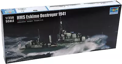HMS Eskimo WWII British Tribal Class Destroyer Ship Model Kit (1941) Scale 1/35 • $58.99