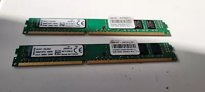 Kingston DDR3 16GB 2x8GB RAM Memory PC3-12800U 1600Mhz Desktop Pc 240pin 1.5v G • £18