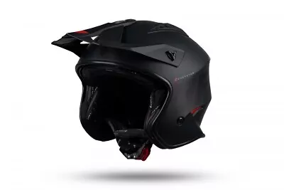 UFO Sheratan Urban Street Trials Helmet Matt Black -  All Adult Sizes • $94.71