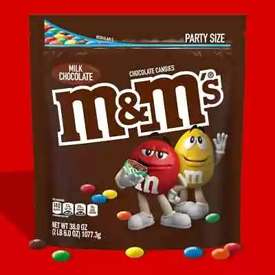 M&M's Peanut Milk Chocolate Candy Party Size - 38 Oz Bag • $11.75