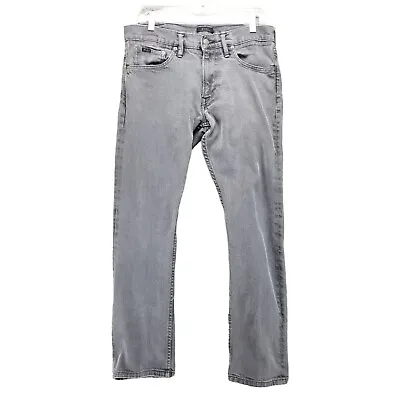 Polo Ralph Lauren Jeans Mens 33x32 Gray Stretch Low Rise Slim Fit • $29