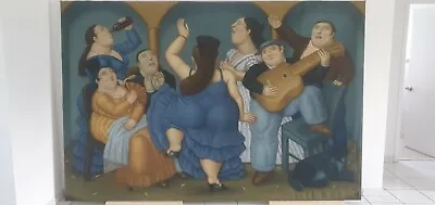 $3500 • Buy Copy Of  Tablao Flamenco 1989   By Fernando Botero 112x74.5 