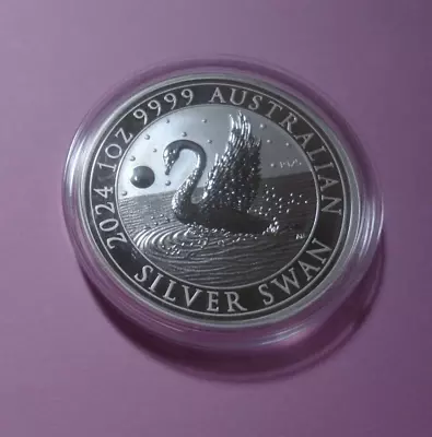 2024 Silver Swan - Perth Mint Brilliant Uncirculated 1oz 9999 Silver Coin • $69