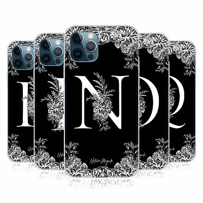 NATURE MAGICK B & W MONOGRAM FLOWERS 2 SOFT GEL CASE FOR APPLE IPHONE PHONES • $19.95