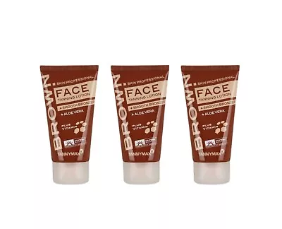 Tannymaxx Brown/Face Tanning Lotion + Smooth Bronzer 3x50ml/Solarium Cosmetics • £18