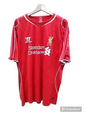 Warrior Liverpool Shirt Football Club LFC 2014 2015 Home Red T-shirt Jersey XXL  • £19.99