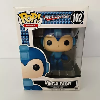 Mega Man Pop! Vinyl - #102 - Mega Man Vinyl Figure - New In Box Blue • $19.88