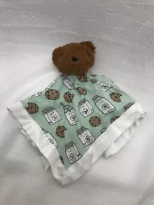 Magnetic Me Teddy Bear Lovey Plush Security Baby Blanket Brown Cream Cookie Milk • $29.88
