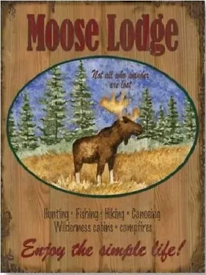 Moose Lodge By Debi Hron Print Poster 12x16 • $9.98