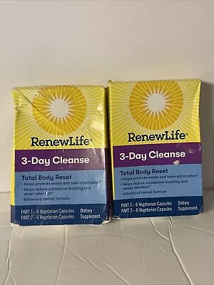 Renewlife 3-day Cleanse Total Body Reset Lot Of 2 Vegetarian Capsules 09/24 • $16.99