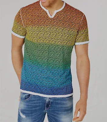 $50 INC International Concepts Men's Blue Leopard Print Short-Sleeve T-Shirt XL • $15.98