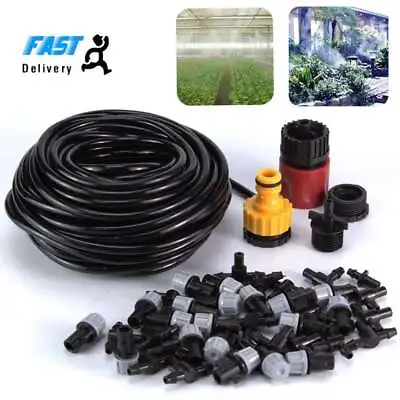 50FT Outdoor Patio Water Mister Nozzle Misting Cooling System Fan Cooler Garden • $12.36