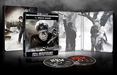The Wolf Man Steelbook (4K Ultra HD + Blu-ray + Digital) Factory Sealed • $23.99