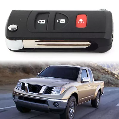 3 Button Modified Flip Remote Key Shell Case Fob For Nissan Quest Frontier Titan • $15.83