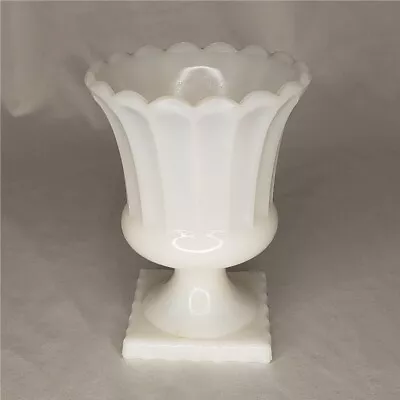 Vintage Milk Glass Grecian Urn Planter Vase  6  • $21.94