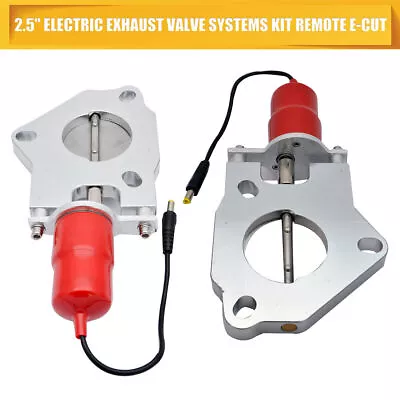 12V 63mm Electric Exhaust Cutout Stainless Remote  Control Fit For Car Truck AU • $81.09