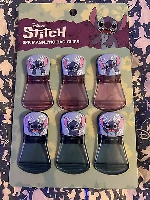 Disney Stitch 6 Pack Magnetic Bag Clips/ New • $12.99