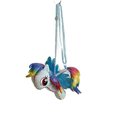 Hasbro 2015 My Little Pony Rainbow Plush Purse W/Zipper 10” Adjustable Strap • $9.99