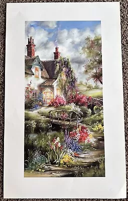 Love Birds Cottage Print By Marty Bell 1998 11.5 × 19.5 Cottage Art Painting • $20.22