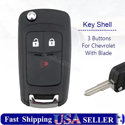 Replacement Remote Case For Chevrolet Spark 2012 2013 2014 2015 2016 3 Button • $10.69