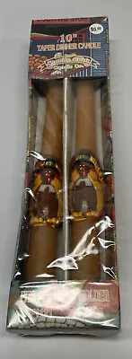Vintage Turkey Taper Candles.  New In Factory Sealed Package. • $45.49